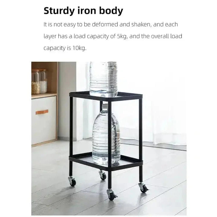 Shimoyama 2-Tier Black Storage Cart