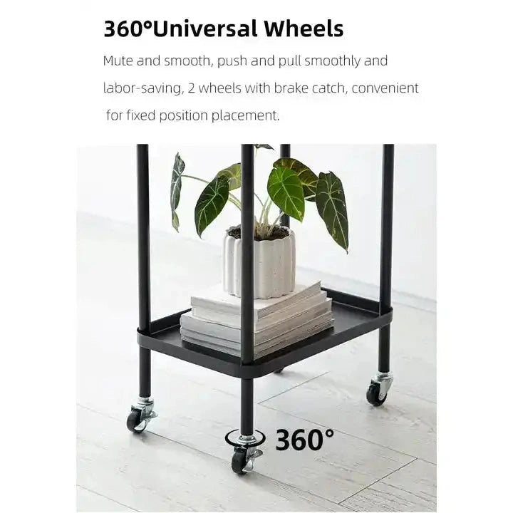 Shimoyama 2-Tier Black Storage Cart