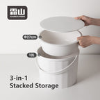 Shimoyama 3-in-1 Stacking Bucket Set 12L