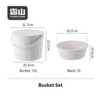 Shimoyama 3-in-1 Stacking Bucket Set 12L