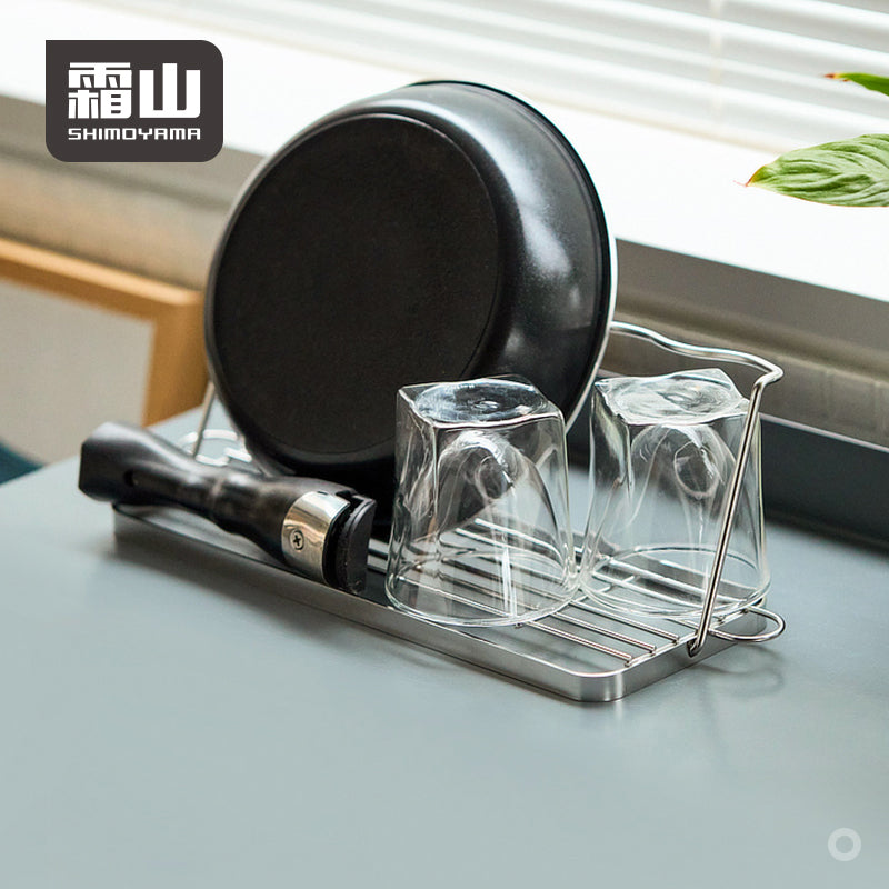 Shimoyama 304 Stainless Steel Bottle Drying Rack with Tray