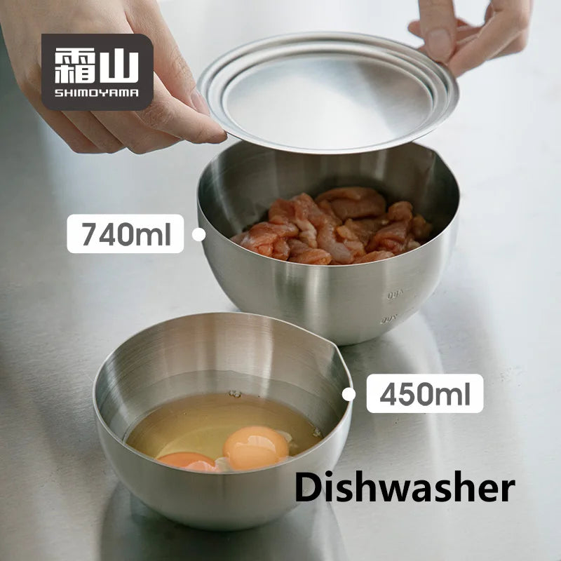 Shimoyama 304 Stainless Steel Cooking Bowl Lid - 13.2cm