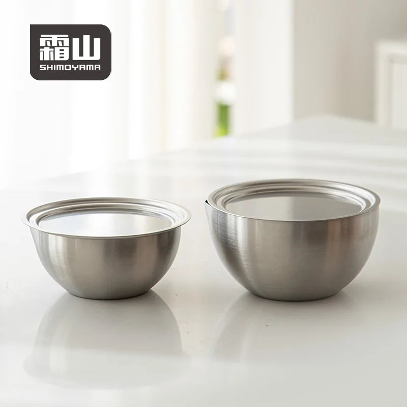 Shimoyama 304 Stainless Steel Cooking Bowl Lid - 13.2cm