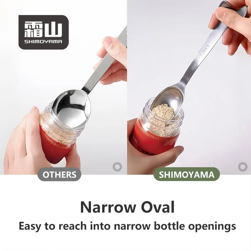 Shimoyama 304 Stainless Steel Double Graduated Measuring Spoon 7.5/15ml