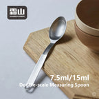 Shimoyama 304 Stainless Steel Double Graduated Measuring Spoon 7.5/15ml