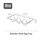 Shimoyama 304 Stainless Steel Egg Tray - 17.5x12cm