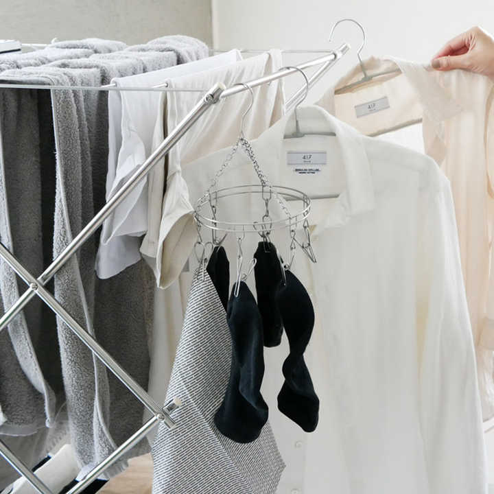 Shimoyama 304 Stainless Steel Foldable W-Shaped Drying Rack