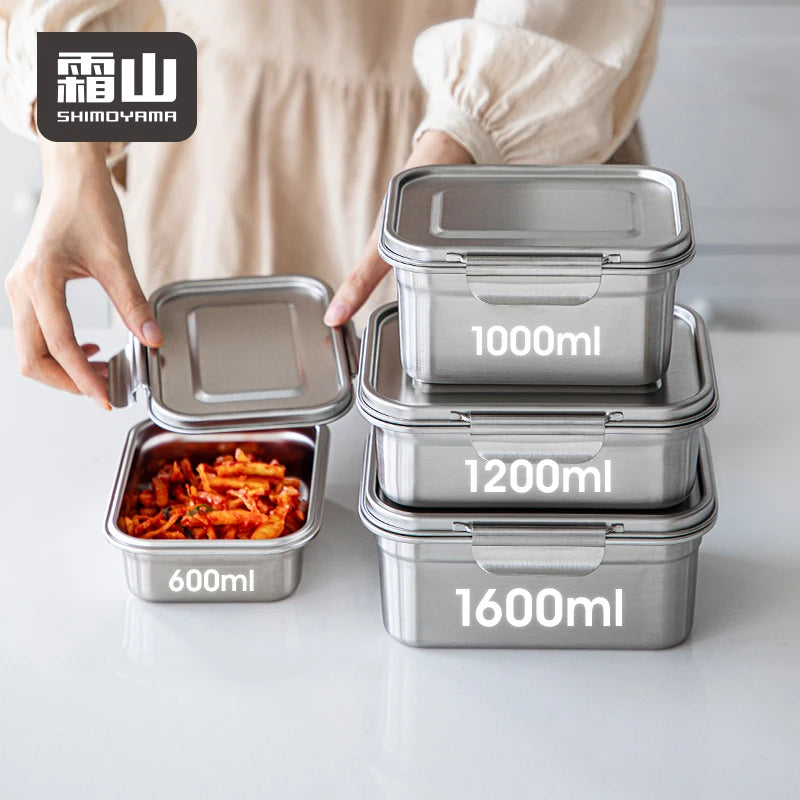 Shimoyama 304 Stainless Steel Food Container 1000ml