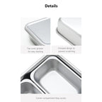 Shimoyama 304 Stainless Steel Seasoning Box - 3 Compartments