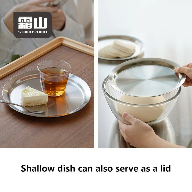 Shimoyama 304 Stainless Steel Strainer Mixing Bowl - 23cm Set of 6