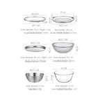 Shimoyama 304 Stainless Steel Strainer Mixing Bowl - 23cm Set of 6