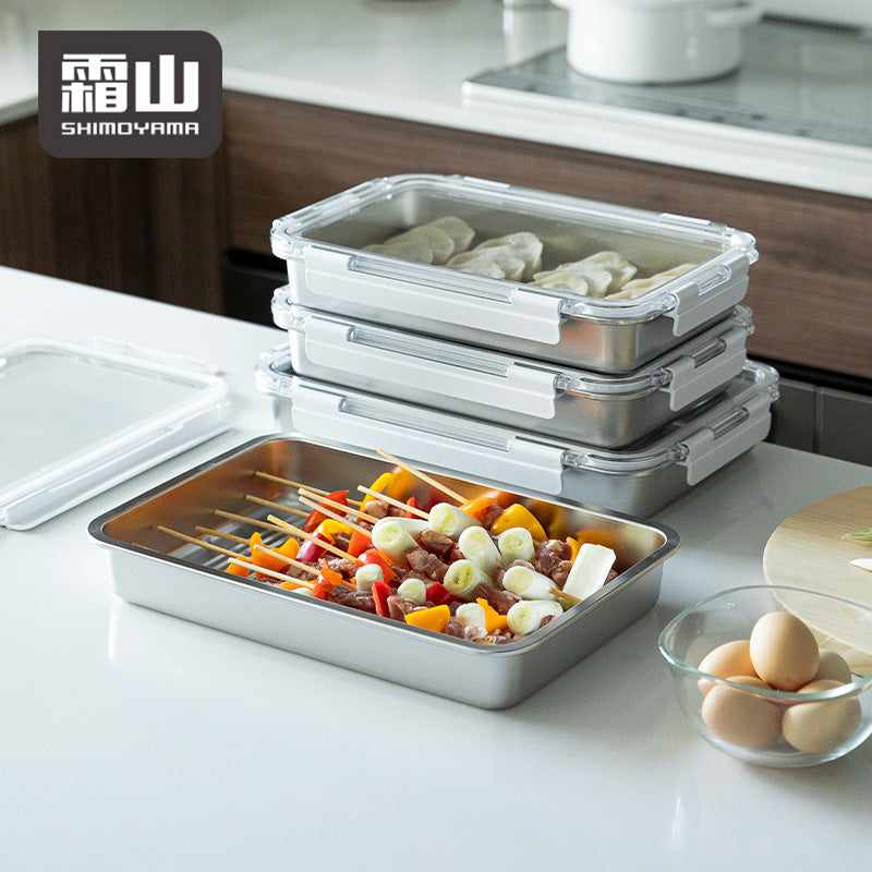 Shimoyama 316 Stainless Steel Long Rectangle Container 2500ml