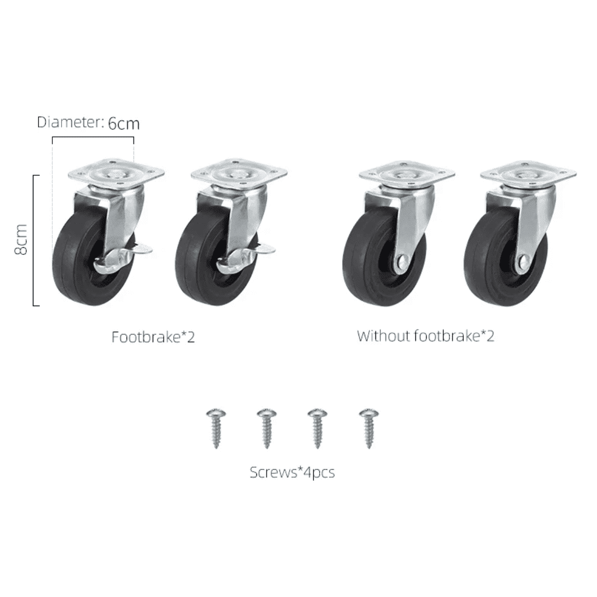 Shimoyama 360° Universal Wheels for ADV Utility Box