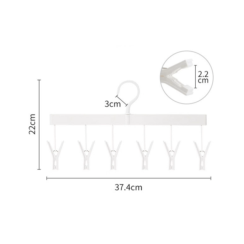 Shimoyama ABS 6 Clothes Hanger Pegs
