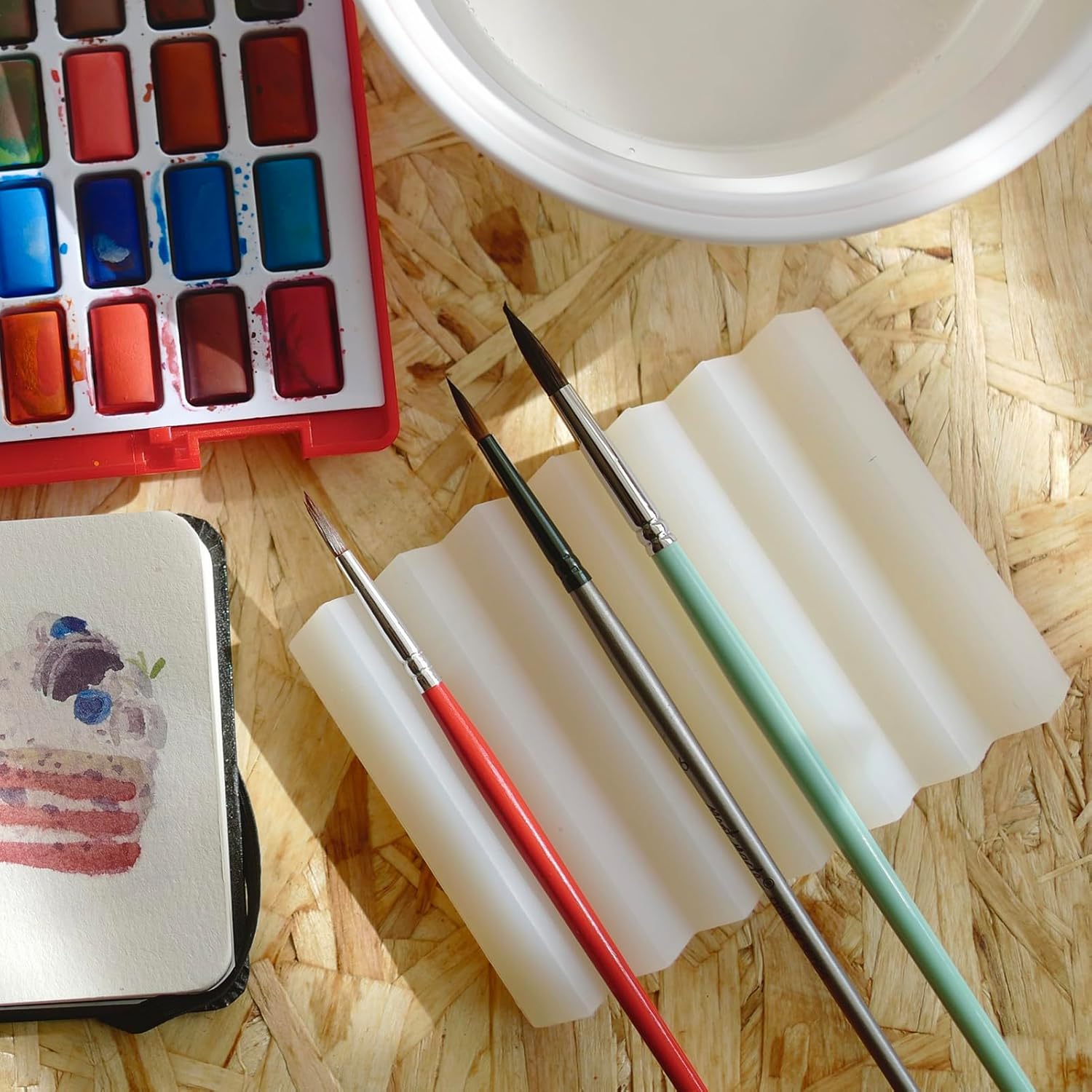 Shimoyama Accordion Silicone Soap Tray