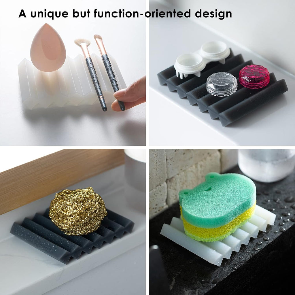 Shimoyama Accordion Silicone Soap Tray