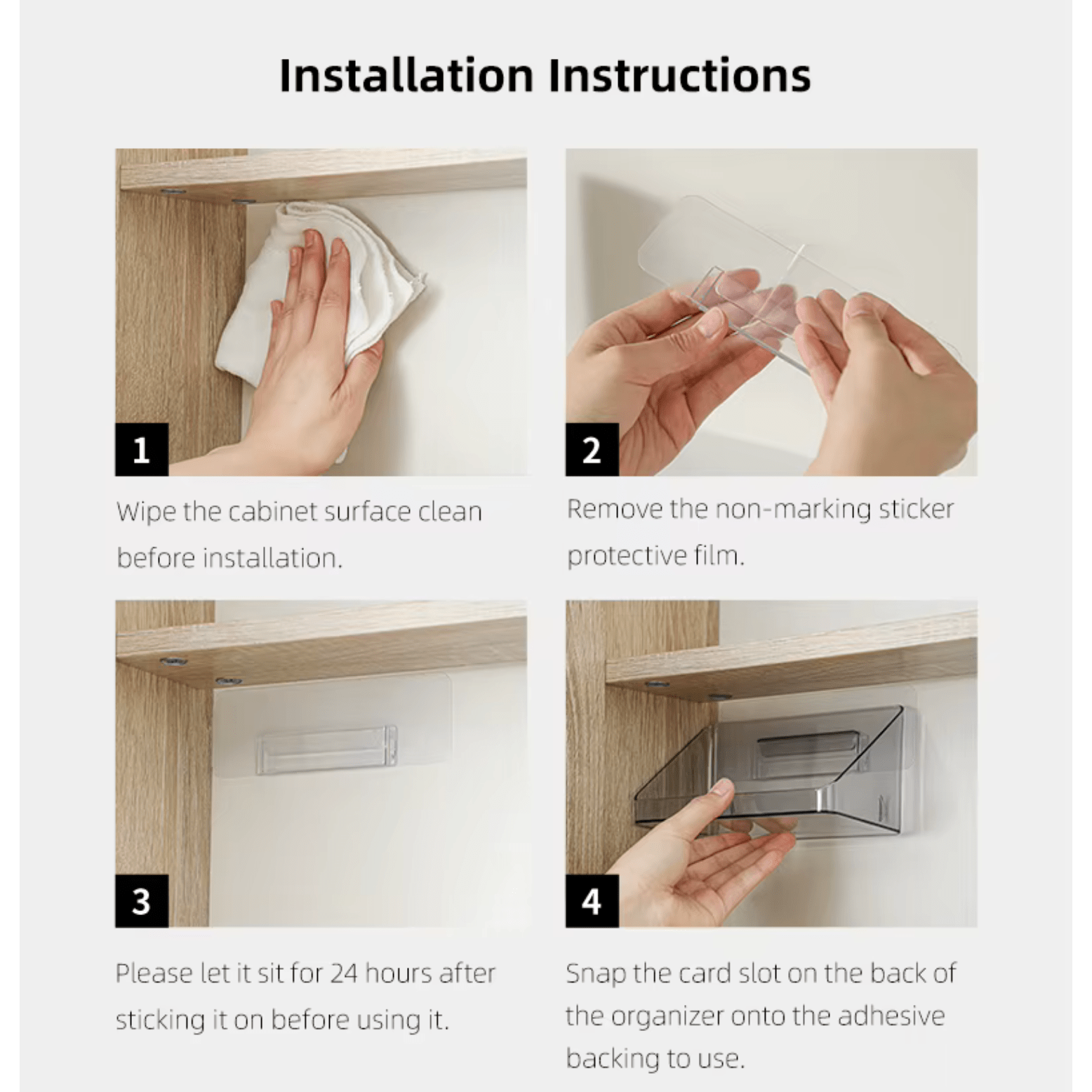 Shimoyama Adhesive Cabinet Storage Box