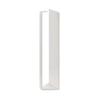 Minimalist white Shimoyama adhesive paper towel holder with matte finish on white background