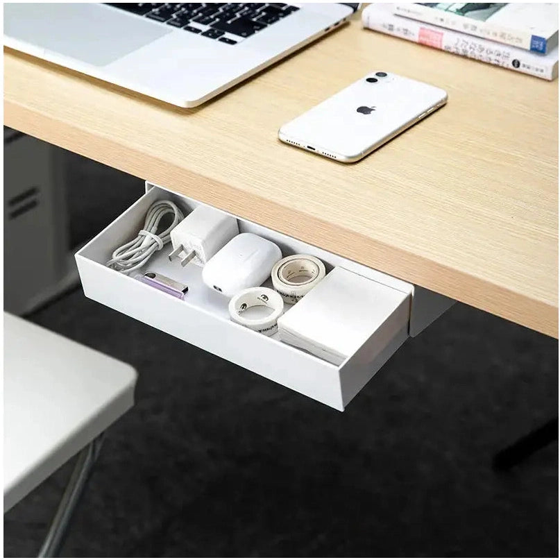 Shimoyama Adhesive Under Desk Storage Drawer