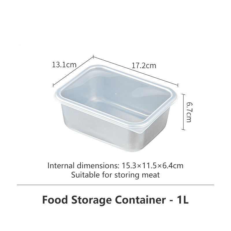 Shimoyama deep aluminium food storage container dimensions diagram