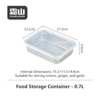 Shimoyama Aluminium Food Container - Shallow 700ml