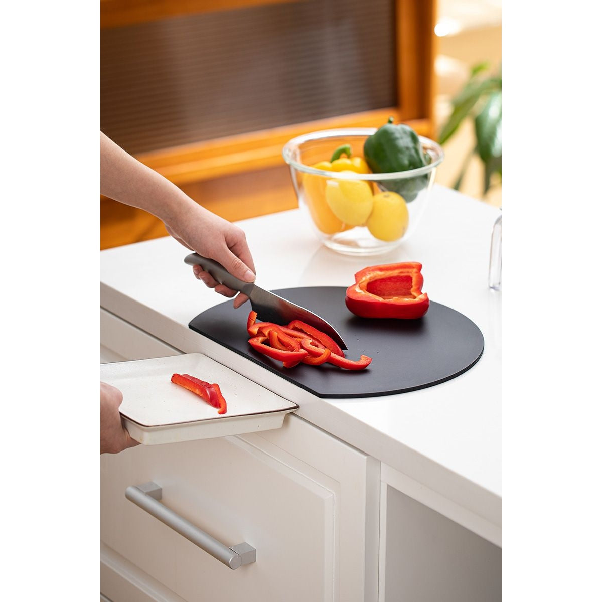 Shimoyama Antibacterial D Chopping Board - Medium