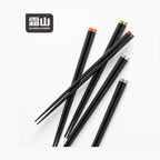 Shimoyama Antibacterial Hexagon Chopstick 5P Set - Black Colour