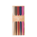 Shimoyama Antibacterial Hexagon Chopstick 5P Set - Colour