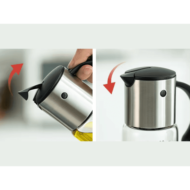 Shimoyama Auto Flip Stainless Steel Oil Pot 600ml