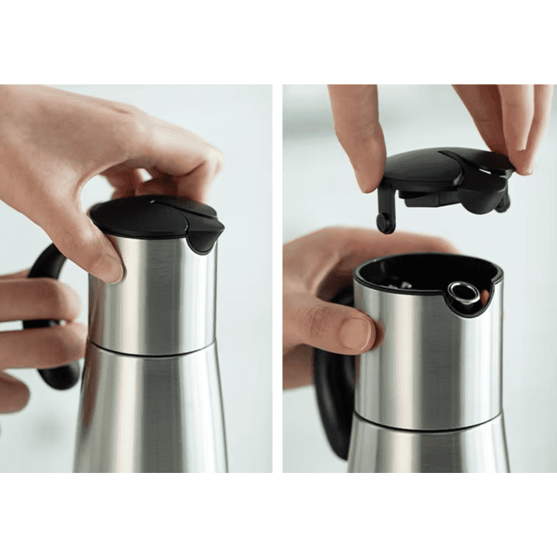 Shimoyama Auto Flip Stainless Steel Oil Pot 600ml