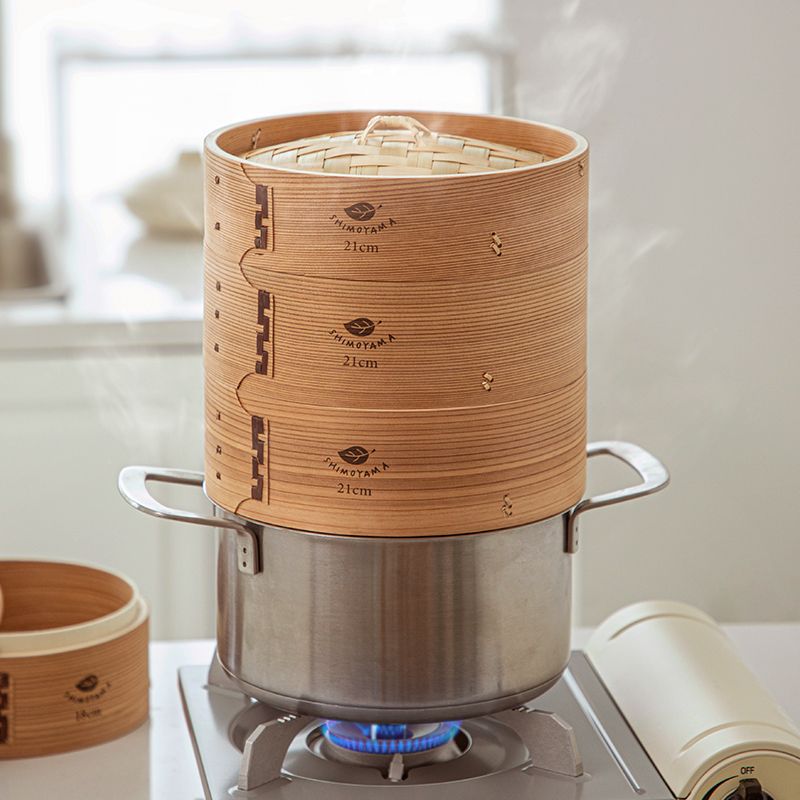 Shimoyama Bamboo Steamer Set 18cm