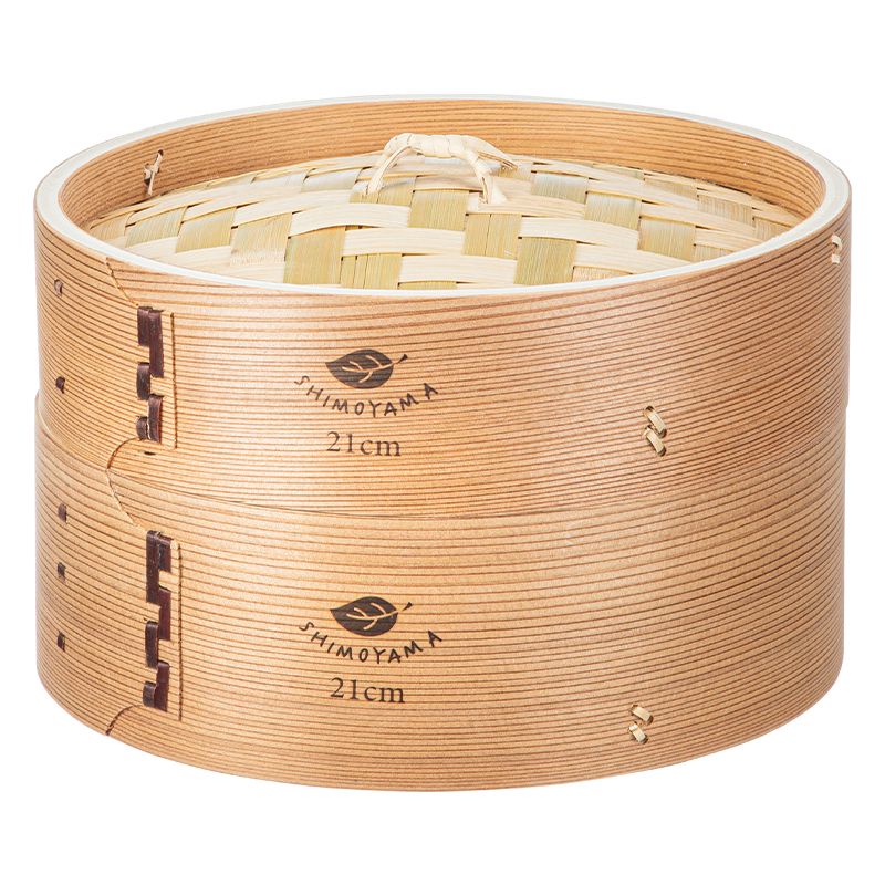 Shimoyama Bamboo Steamer Set 21cm