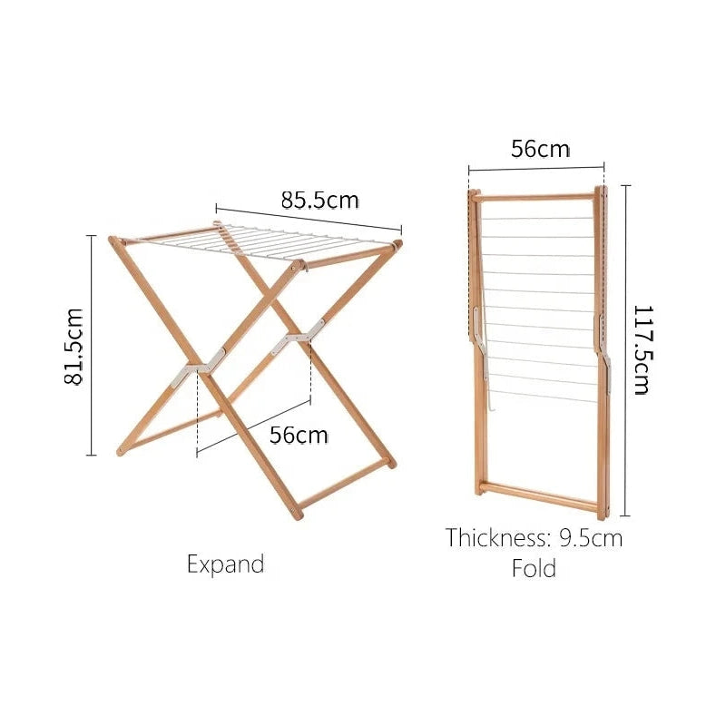 Shimoyama Beech Wood Foldable Drying Rack
