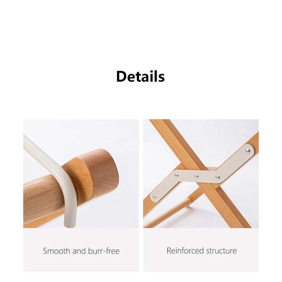 Shimoyama Beech Wood Foldable Drying Rack