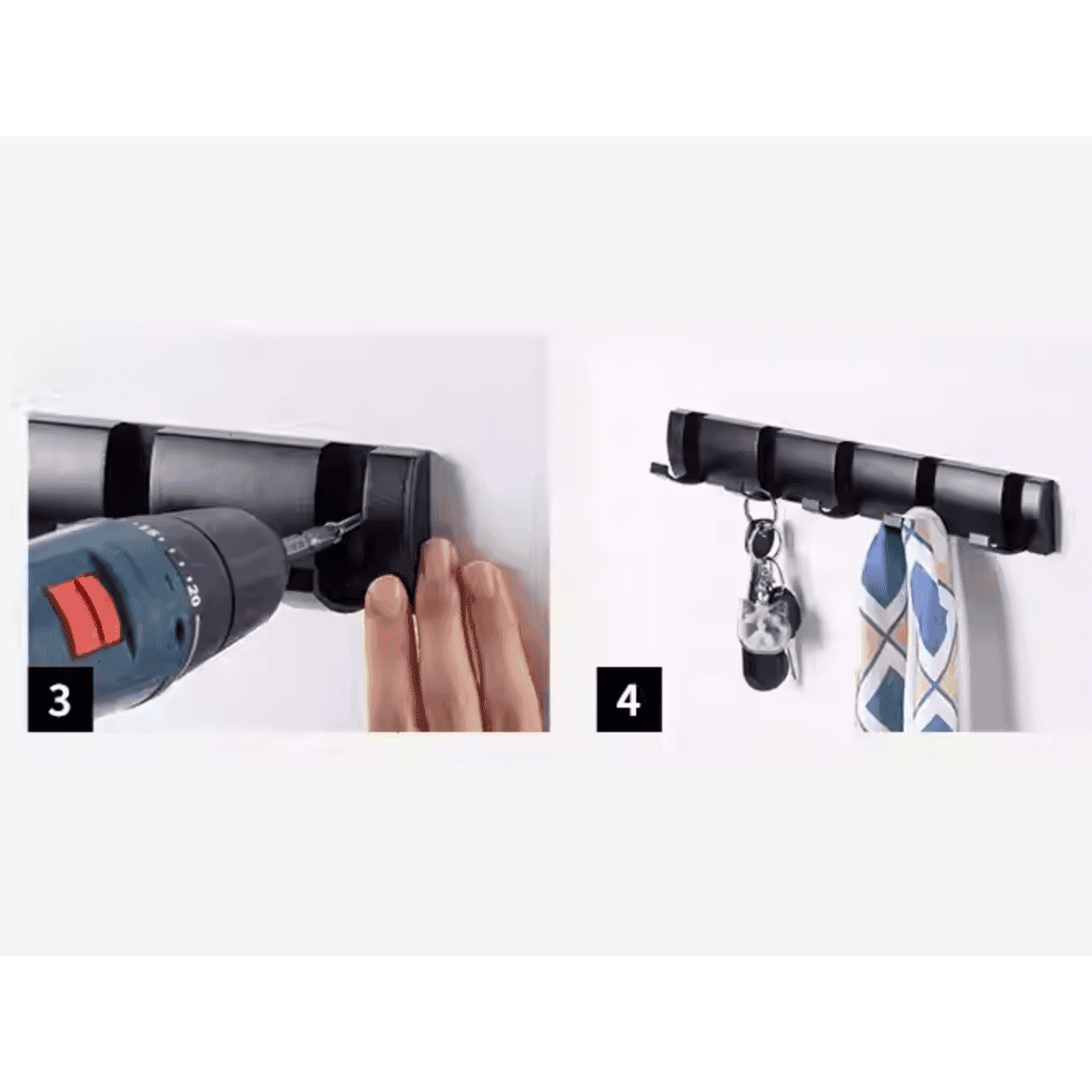 Shimoyama Black Stainless Steel 5 Hook