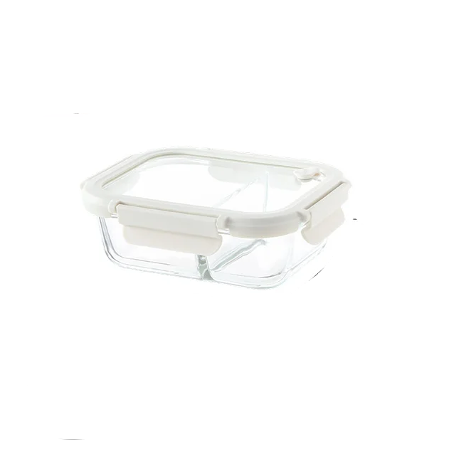 Shimoyama Borosilicate Glass Container 640ml - 2 Partitions