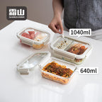 Shimoyama Borosilicate Glass Container 640ml - 2 Partitions