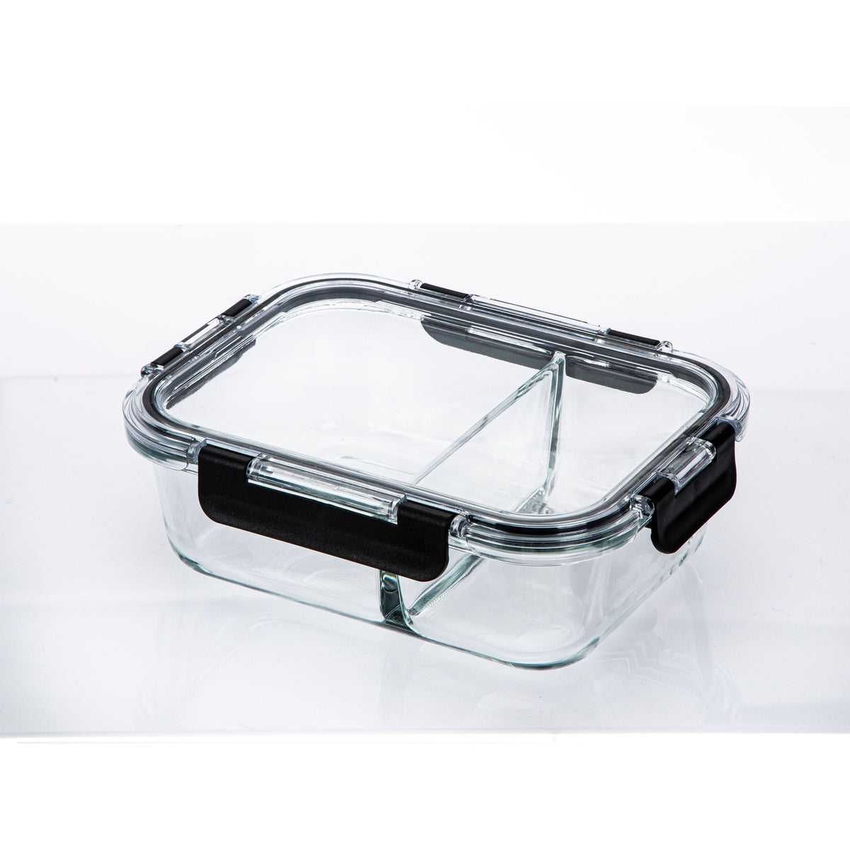 Shimoyama Borosilicate Glass Food Container 1040ml - Partitioned