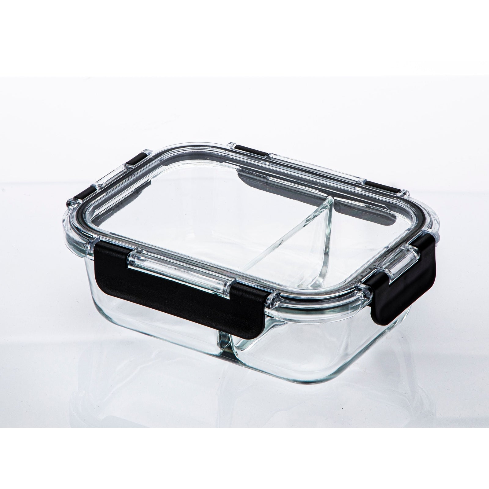 Shimoyama Borosilicate Glass Food Container 640ml - Partitioned