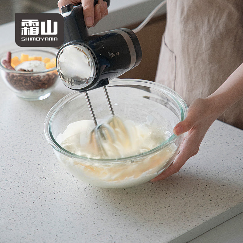 Shimoyama Borosilicate Glass Salad Bowl Set - 1400ml + 2400ml