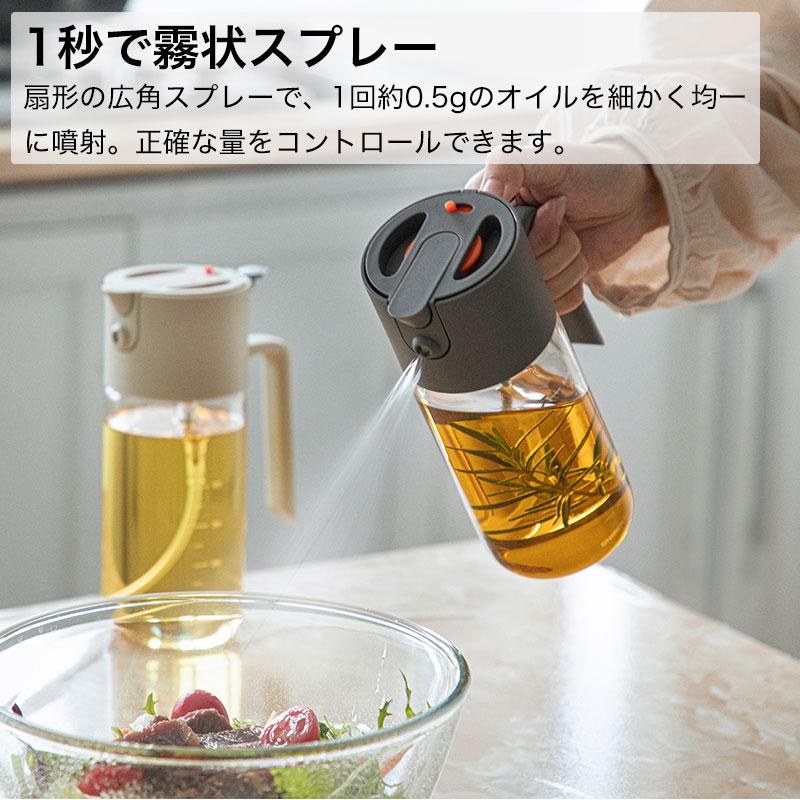 Shimoyama Borosilicate Glass Spray & Pour Oil Bottle 550ml
