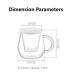 Shimoyama Borosilicate Glass Tea Cup 480ml