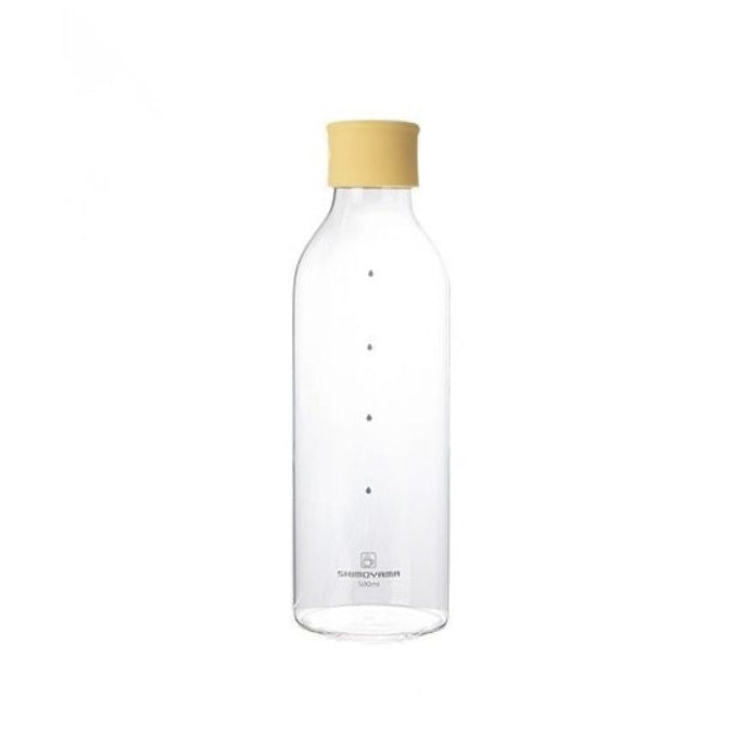 Shimoyama Borosilicate Glass Water Bottle 500ml - Yellow