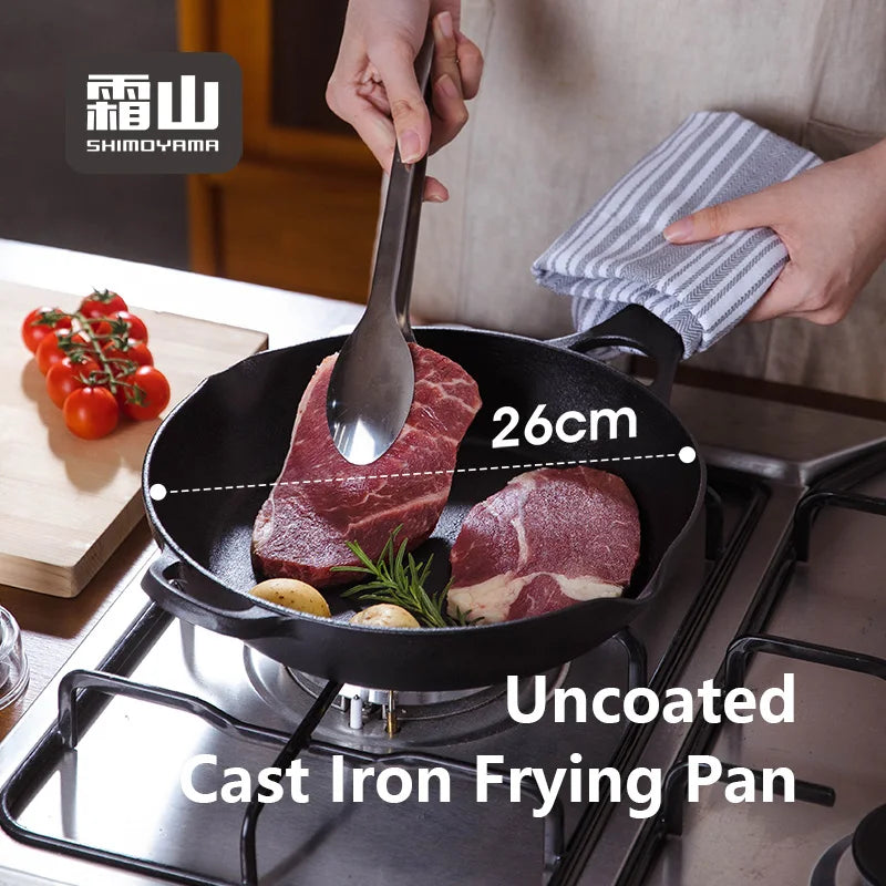 Shimoyama Cast Iron Frying Pan 26cm
