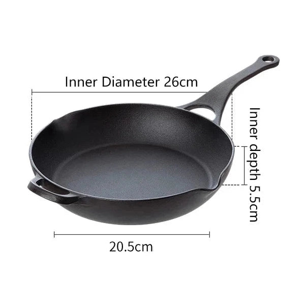 Shimoyama Cast Iron Frying Pan 26cm