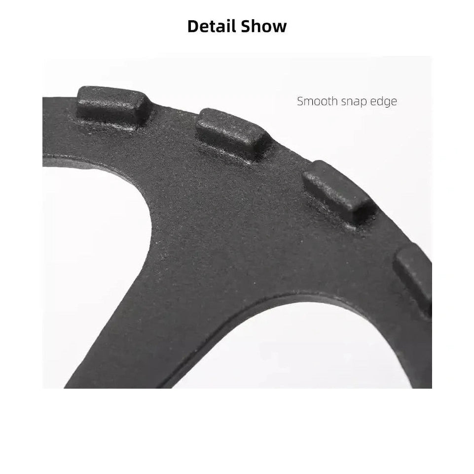 Shimoyama cast iron trivet rim detail with raised ridges and cutouts