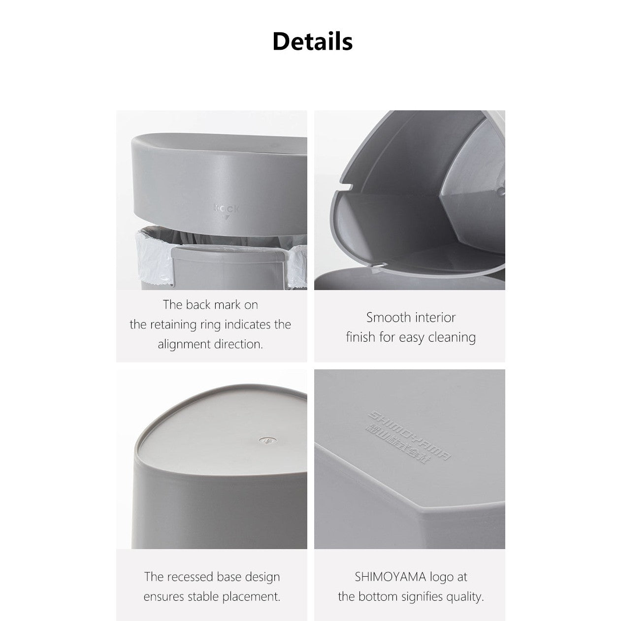 Shimoyama Compact Corner Bin