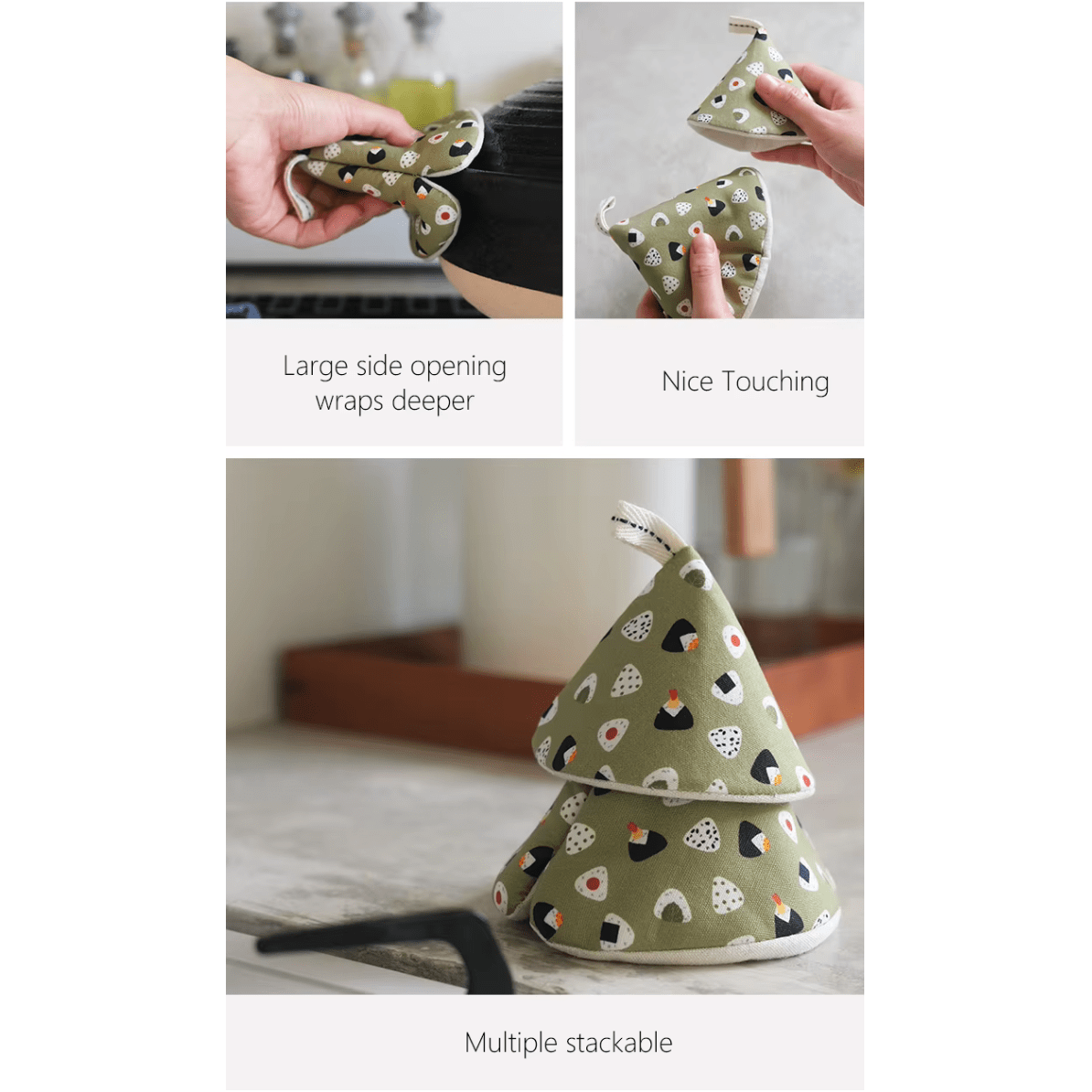 Shimoyama Conical Oven Mitt 11.5cm - Onigiri