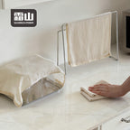 Shimoyama raw cotton waffle dishcloths in kitchen setting