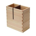 Shimoyama Cypress Cutlery Storage Box - 12.5x7x13.5cm